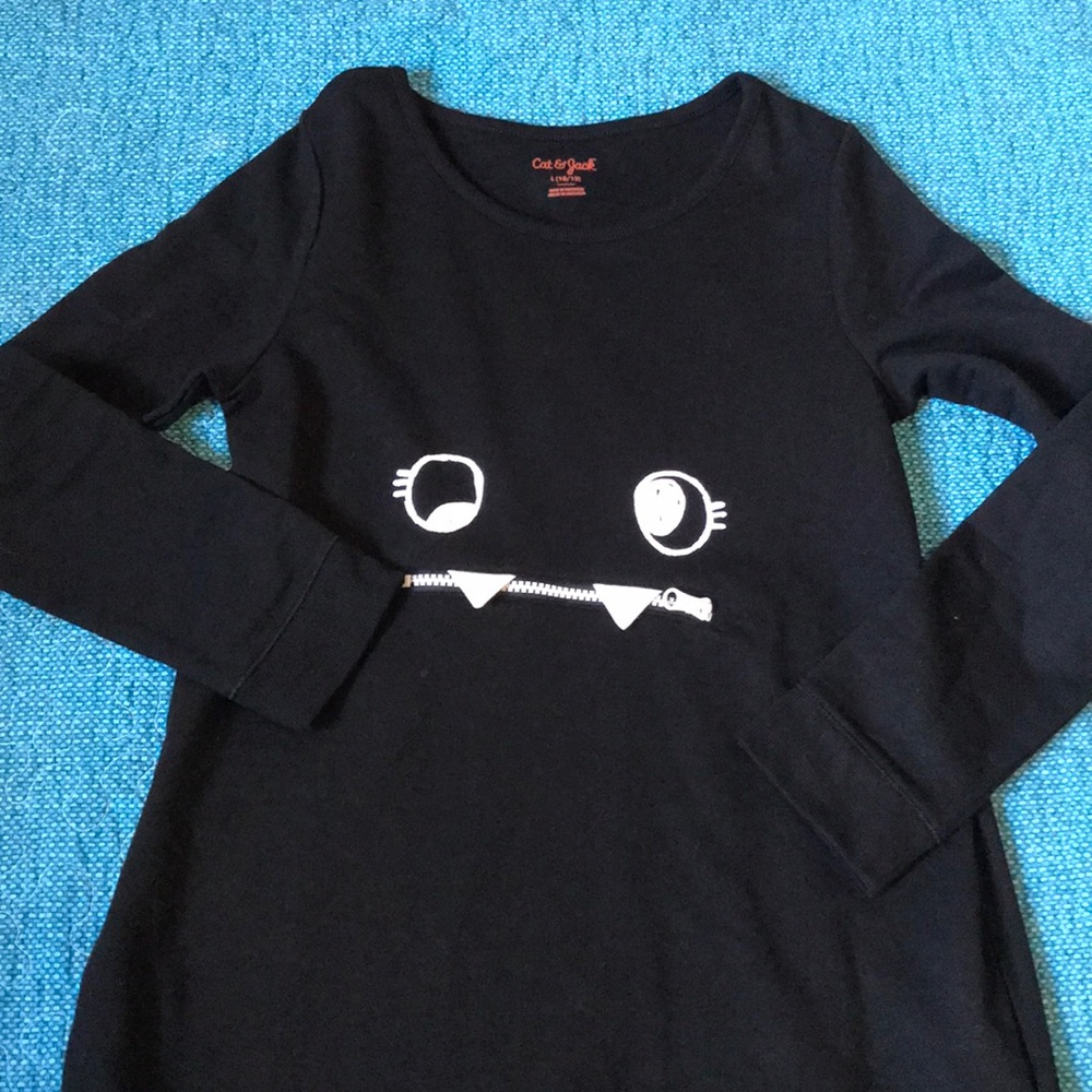 Long sleeve dress size large - monster face